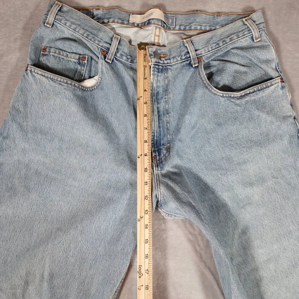 Vintage GAP Baggy Fit Denim Jeans Mens 38x32 (Fits 37x32) Skater Grunge Y2K